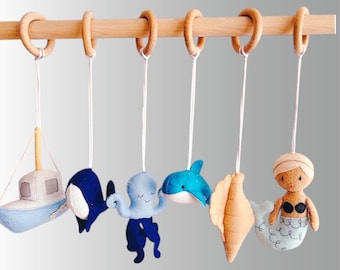 Ocean-Baby-Hängespielzeug: Filz-Meeresbewohner