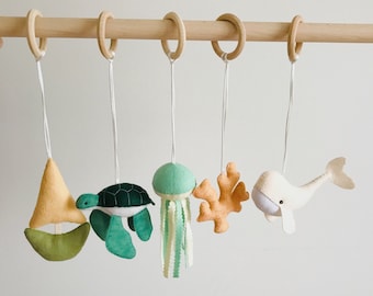 Ocean Baby Play Gym Toys: Felt Sea Creatures Mobile