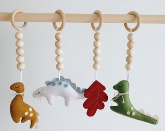 Baby gym hanging toys , Dino play gym toys set , Scandinavian nursery toys