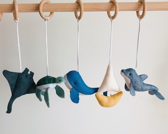 Baby play gym ocean , baby play gym hanging toys , Montessori gym