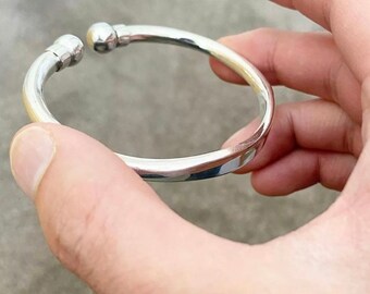 HEAVY SOLID 999 Silver Bracelet for Men and Women Handmade