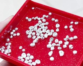 Argent pur 999 coulée grenaille Fabrication de bijoux lingots d'argent