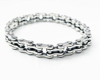 Bracciale Da Uomo In Argento Sterling Con Catena A Serpente: Fatto A Mano In Argento Massiccio 925 Da 3 Mm - Italia - Foto 10