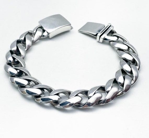 Mens Sterling Silver Bracelet, Gender : Male, Occasion : Casual Wear at Rs  4,500 / Piece in Jaipur