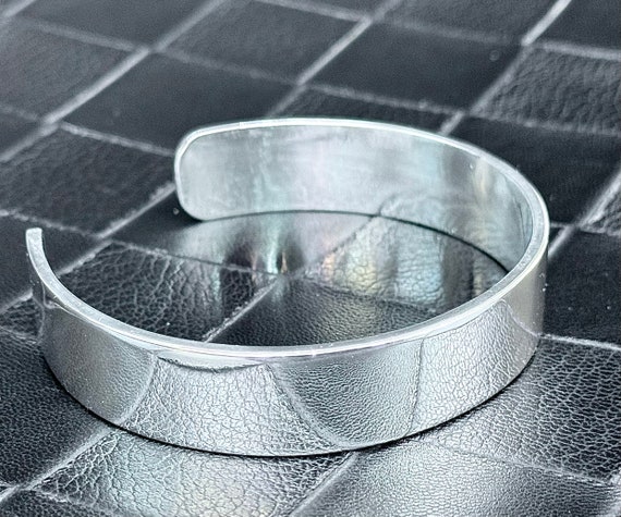 Heavy Solid Wide 999 Silver Bracelet For Men And Women 13mm wide Handmade Open Cuff Bangle Bracelet Pure Silver Jewelry Unisex Gift