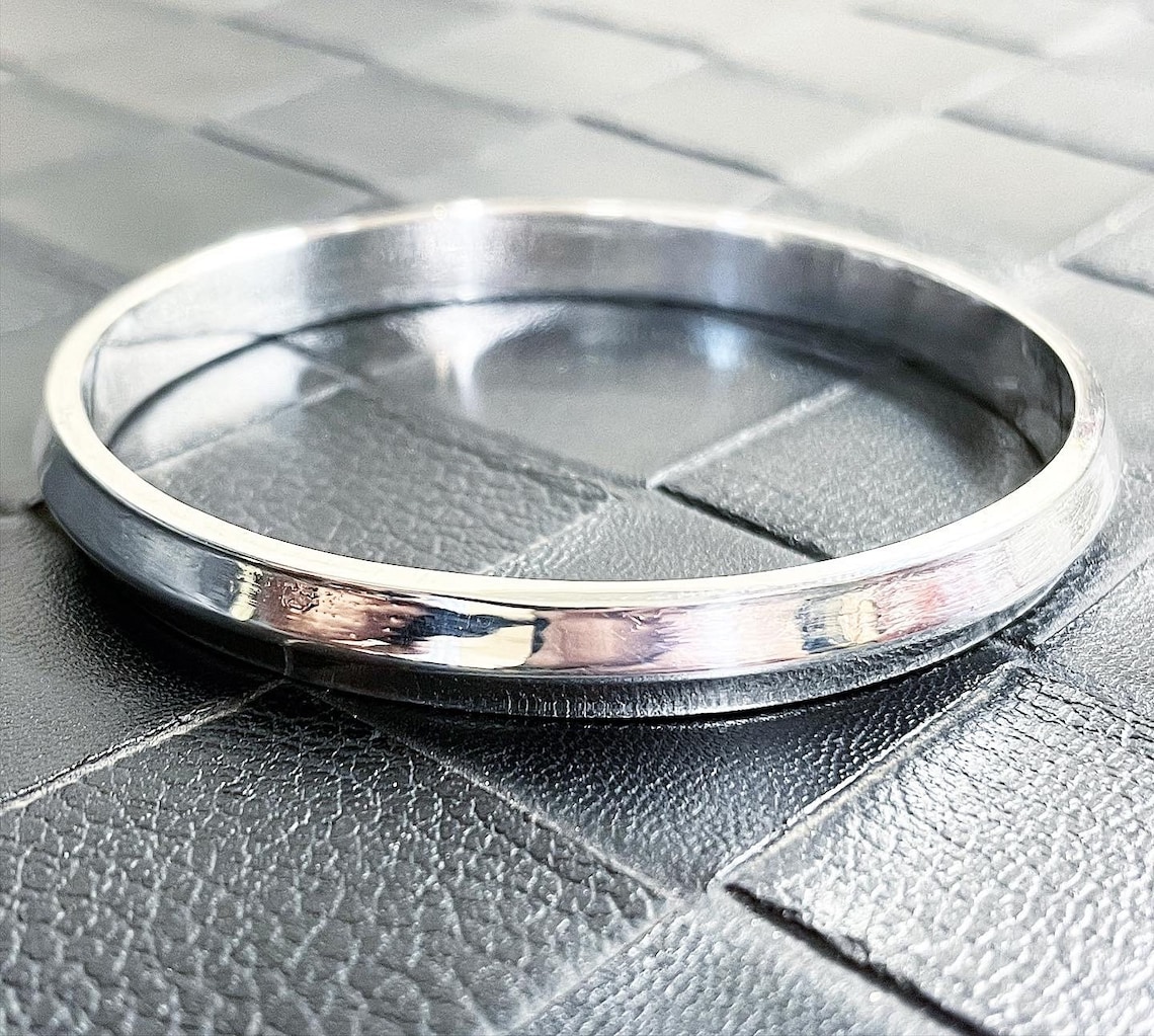 Heavy Solid 999 Silver Bangle Bracelet for Men and Women Etsy UK