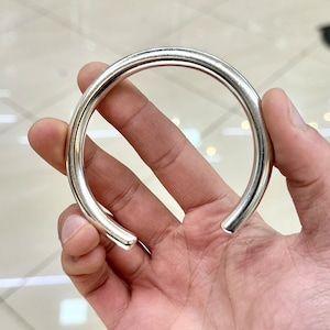 3 OUNCE VERY HEAVY Solid 999 Silver Cuff Bracelet For Men And Women 8mm wide open Cuff Bangle Torque Bracelet Handmade Polished Solid Silver