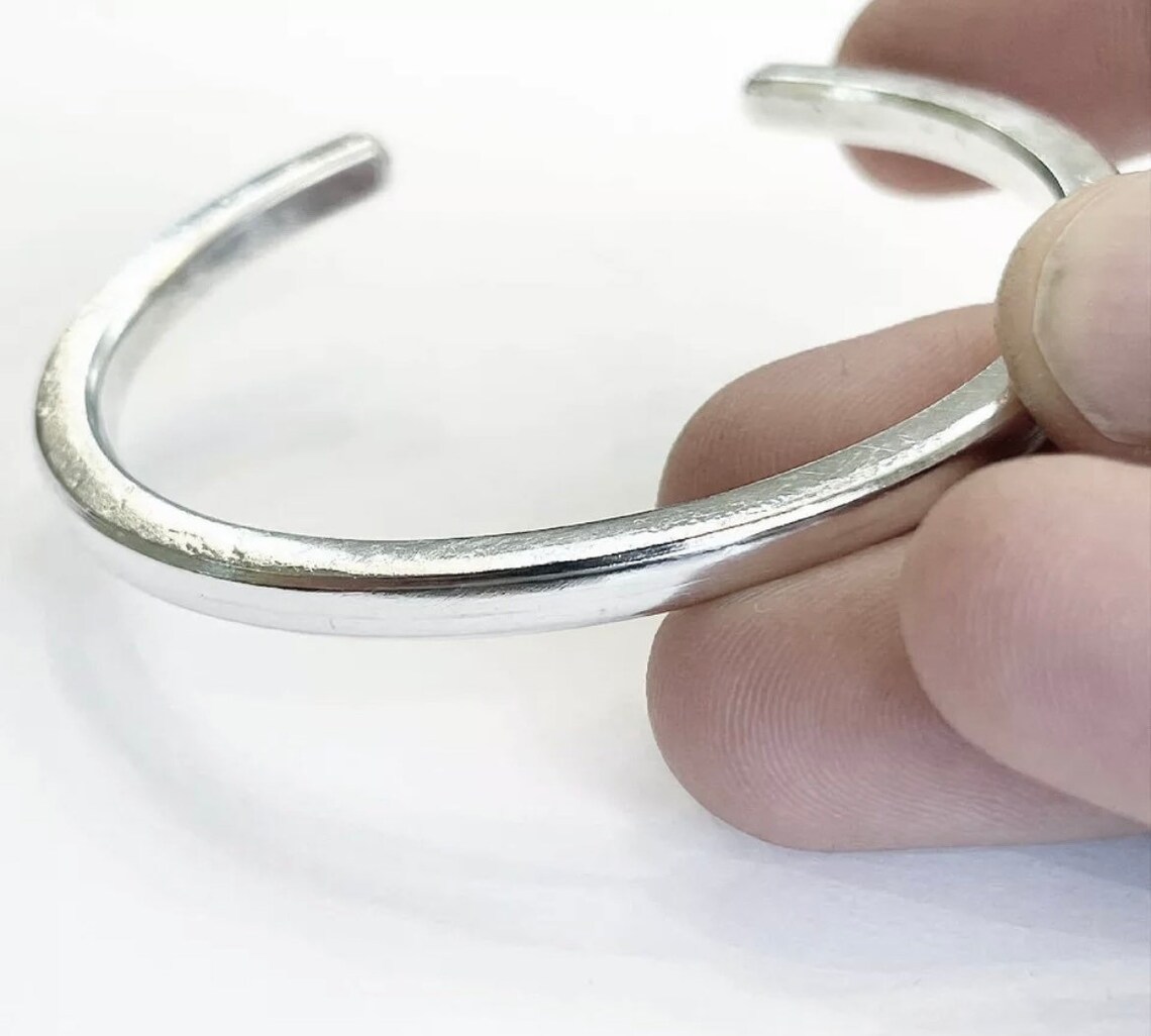 Solid Silver Torque Bangle 999 Pure Fine Silver for Men and Etsy UK