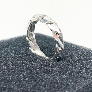 999 Silver Ring Mens Womens 999 Pure Silver Unique design ring custom hand made