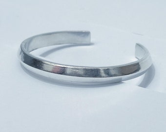 SOLID HEAVY 999 Silver Bracelet B Shape Open Cuff Torque Bangle Silver Pure Jewelry Heavy Singh Sikh Kara Unisex Gift