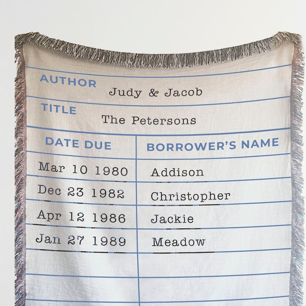 Library Blanket Etsy