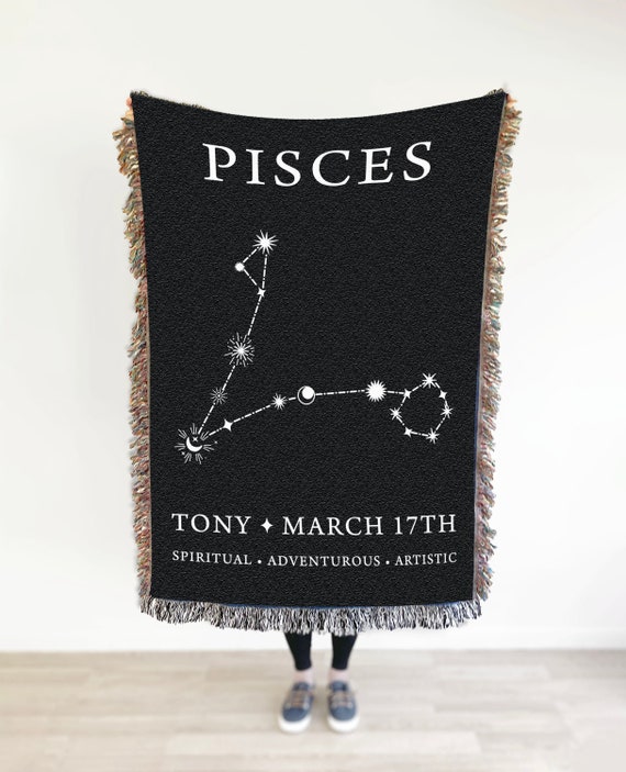 Personalized Zodiac Blanket, Zodiac Gifts, Horoscope gifts , Best Friend Gifts, Astrology gifts, Gift For Her, Gift For Him, Birthday Gift
