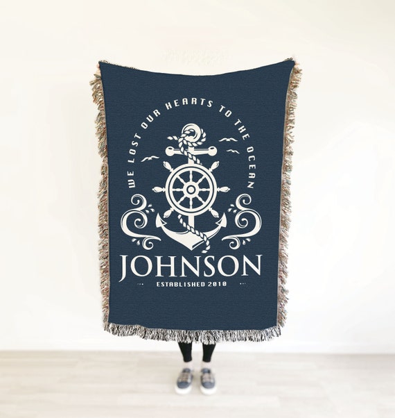 Personalized boat online blanket