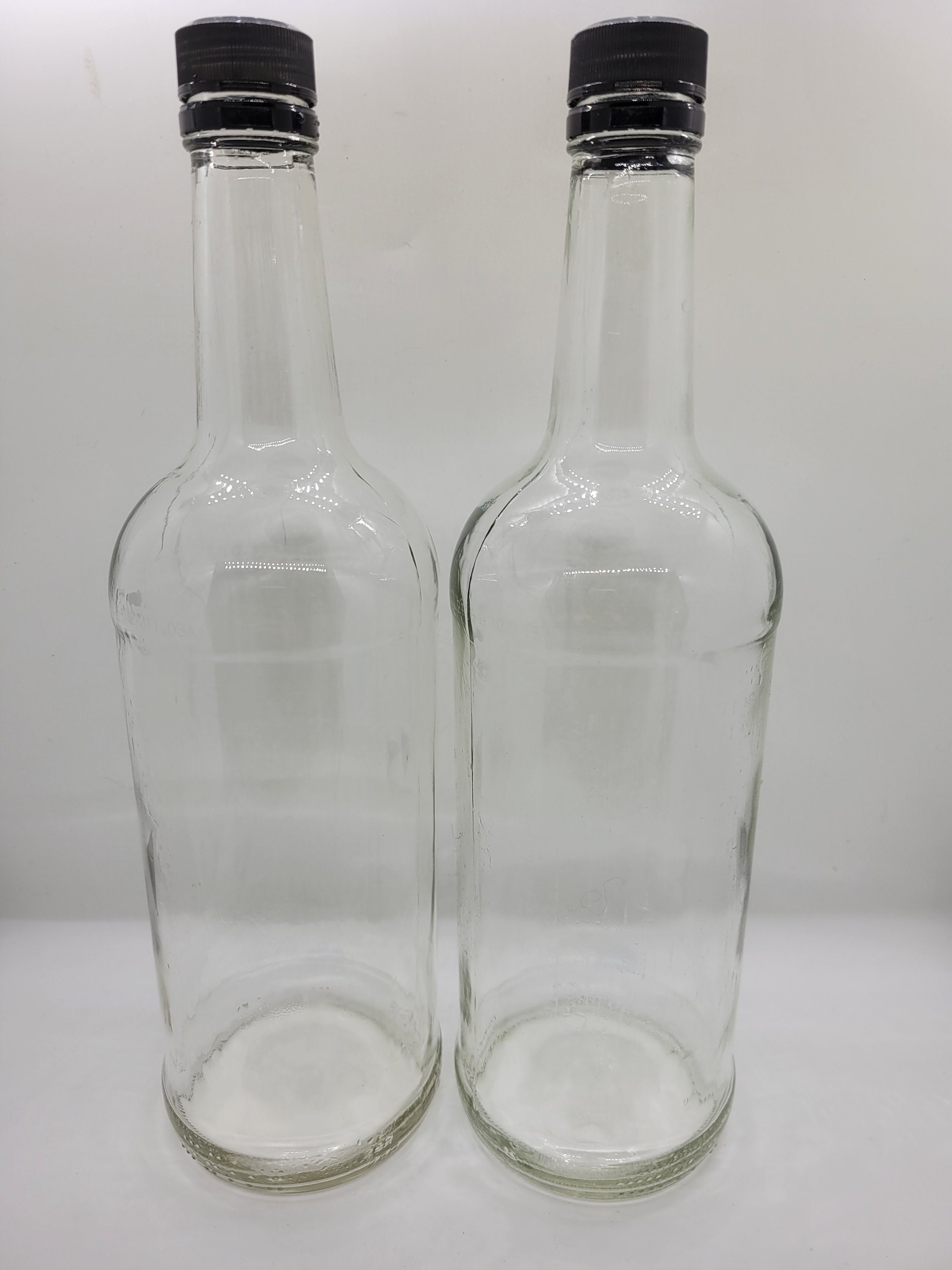 6 1 Liter Glass Bottles With Caps 