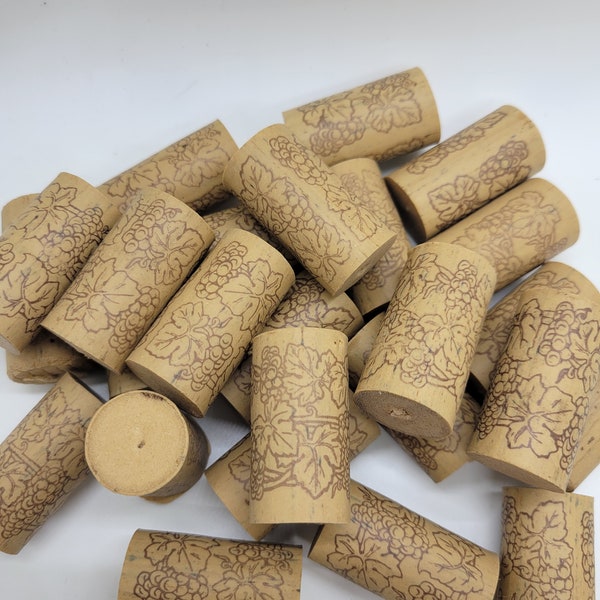 Used rubber wine corks