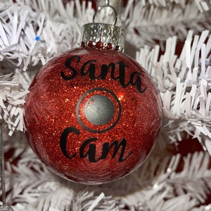 Santa cam ornament