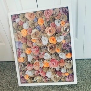 Caixa de sombra de flor personalizada