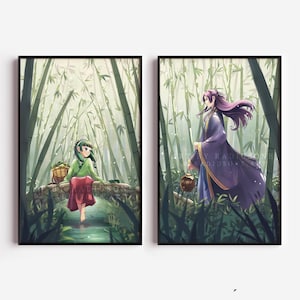 Apotheker-Tagebücher Maomao Jinshi Poster Druck Illustration des Künstlers PROMO GRATIS Vinyl-Aufkleber