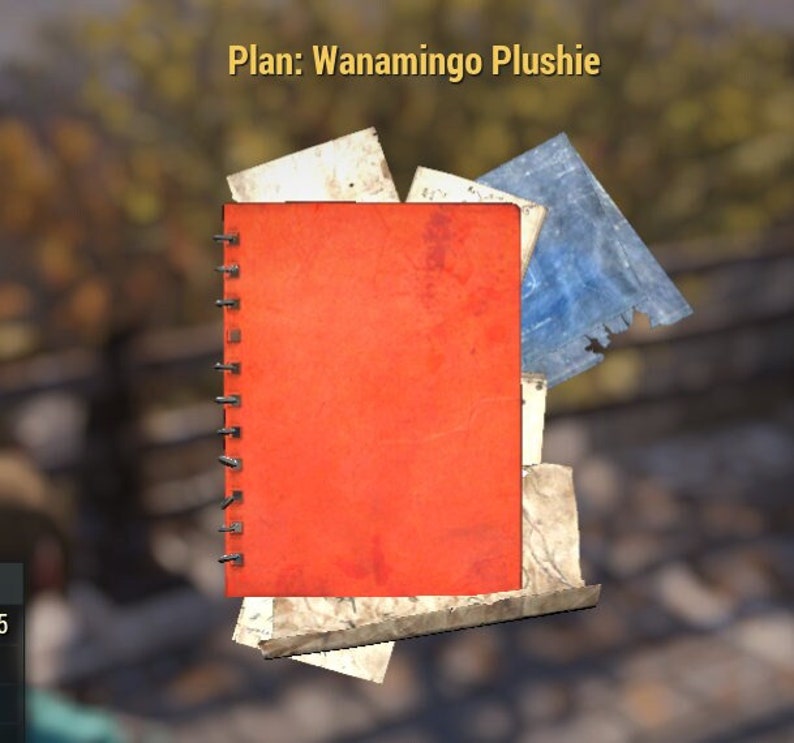 PC Wanamingo Plushie Plan PC Fallout 76 Etsy