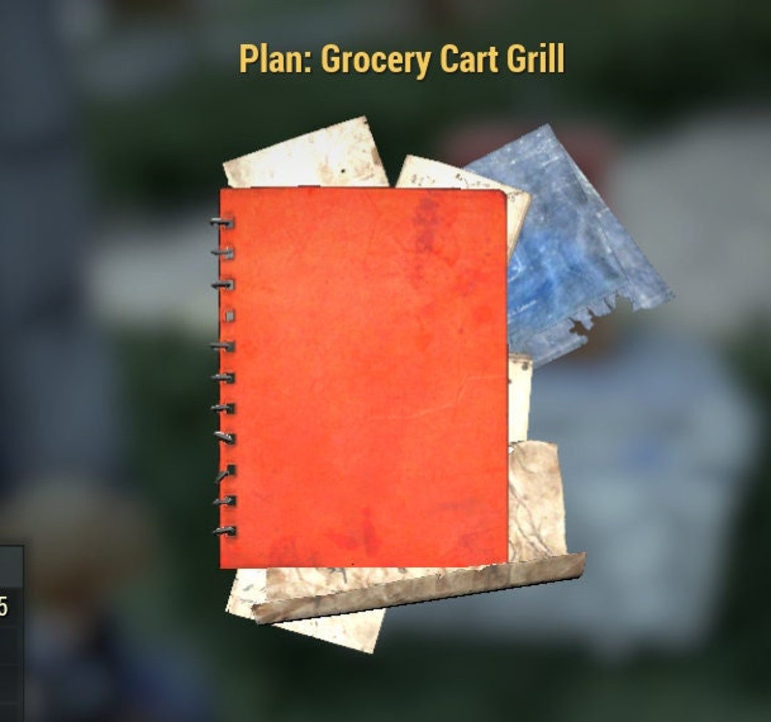 PC Grocery Cart Grill Plan PC Fallout 76 Etsy