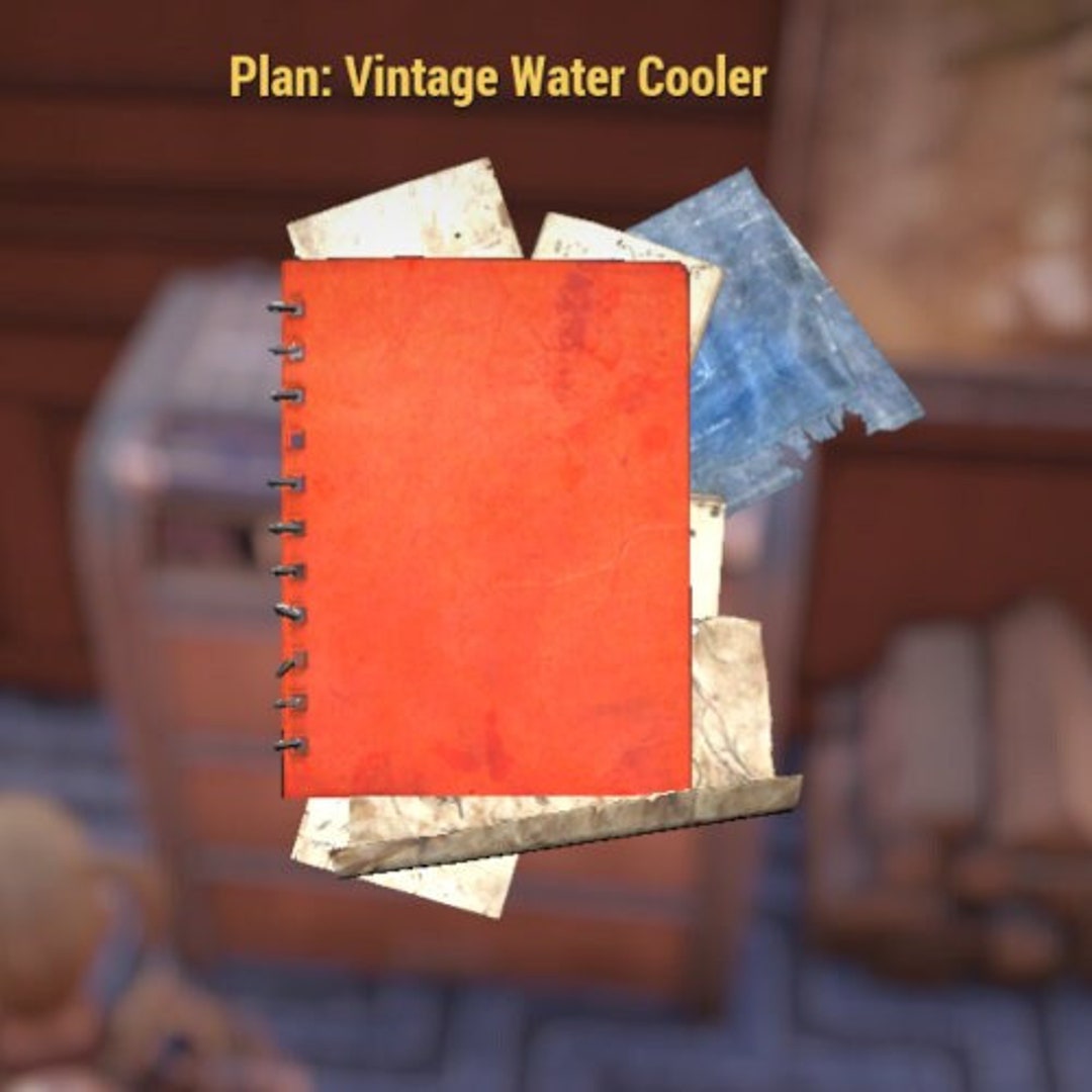 PC Vintage Water Cooler Plan PC Fallout 76 Etsy