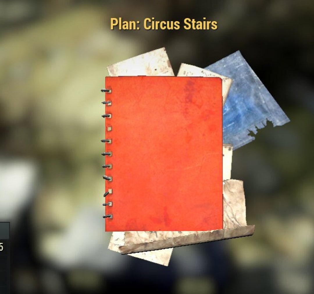 PC Circus Stairs Plan PC Fallout 76 Etsy