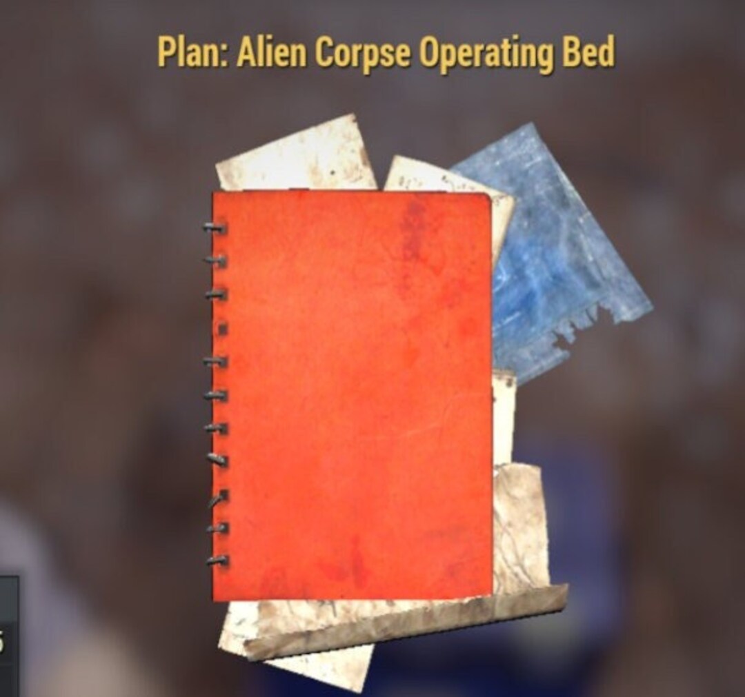 PC alien Corpse Operating Bed Plan PC Fallout 76 Meat Week Etsy