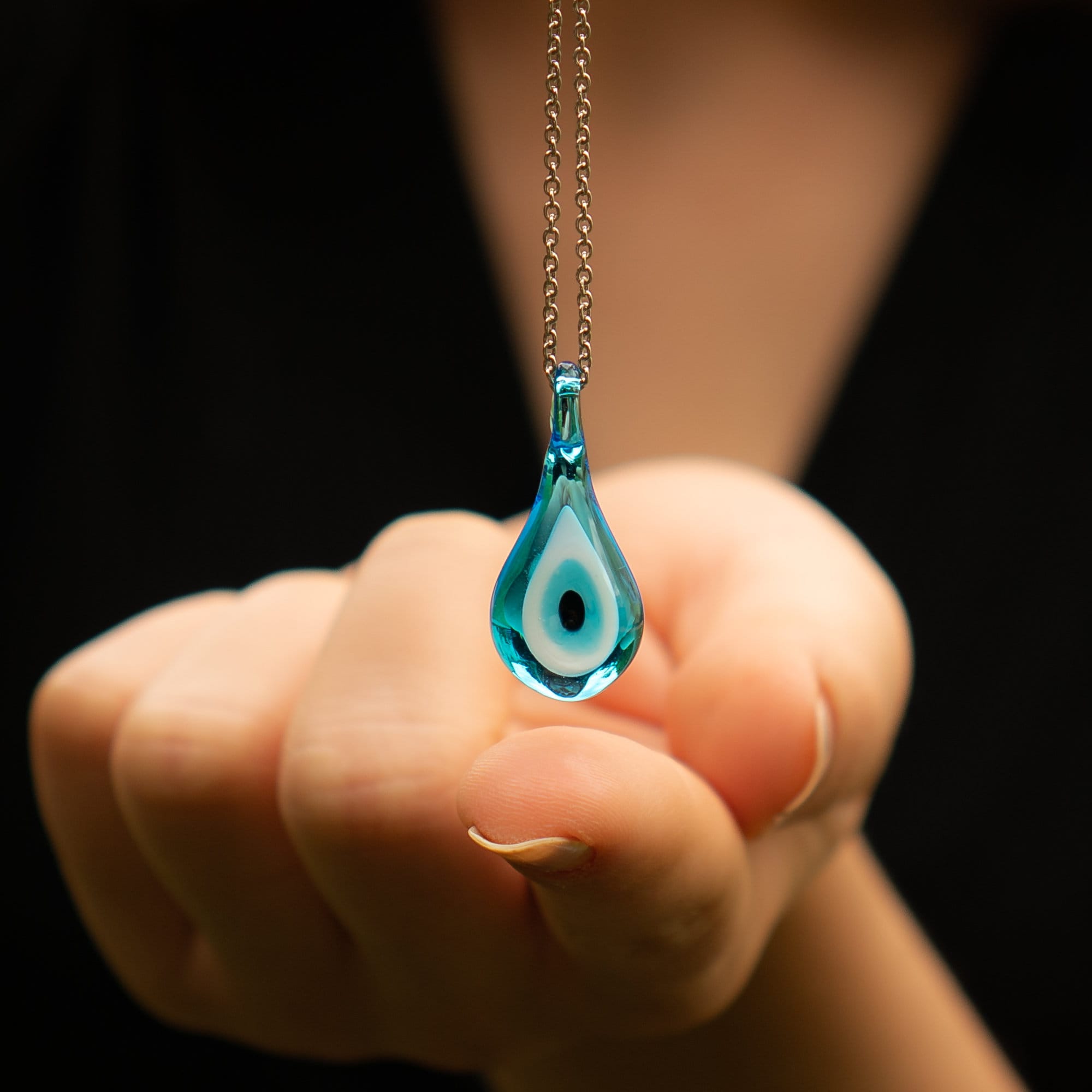 Evil Eye Pendant, Glass jewelry, Evil Eye Necklace, Handmade Pendant, Authentic Jewelry, Glass Art Pendant, Gift for her