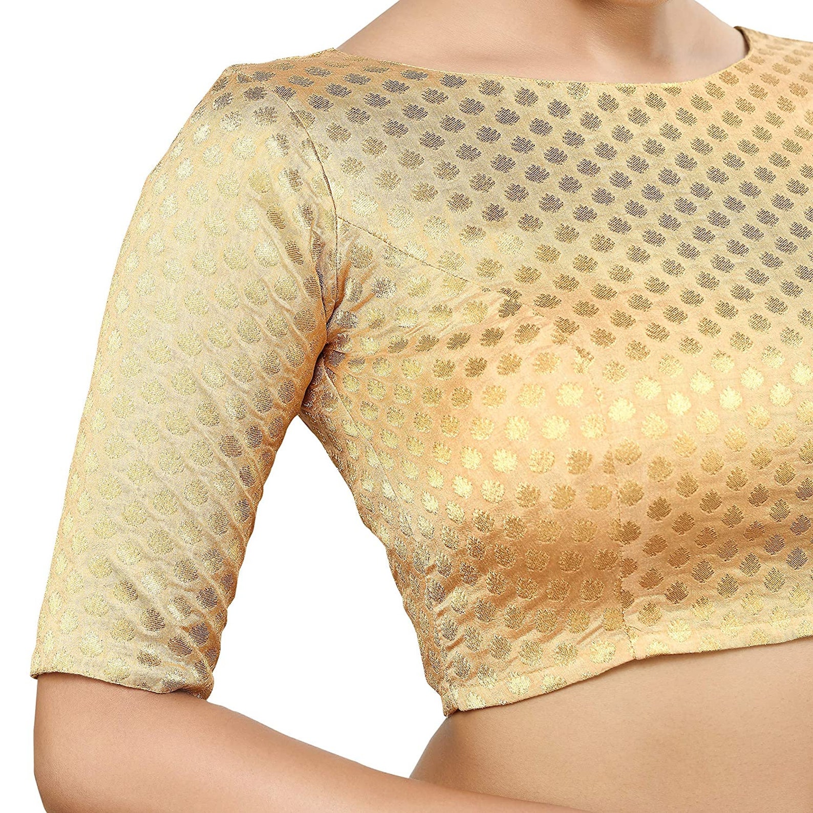 Boat Neck Latest Brocade Weaving Designer Silk Readymade Etsy