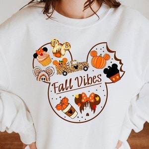 Spooky Season Sweatshirt, Disney Fall Sweatshirt, Disney Family Trip Sweatshirt, Mickey Fall Vibes Sweatshirt, Disney Halloween Sweatshirt