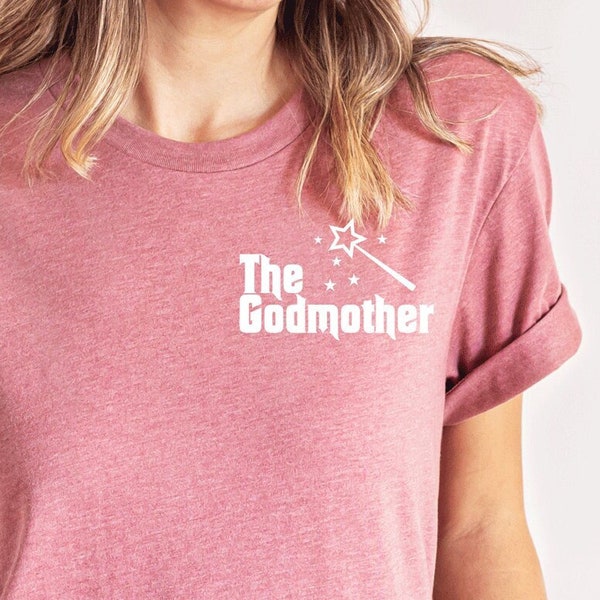 Gift for Godmother, Godmother Shirt, Shirt for Godmother, Cadeau Marraine, Mother Day Shirt, Fairy Godmother T-Shirt, Baptism Gift Shirt