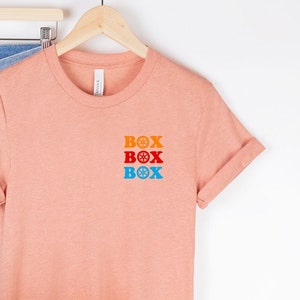 BOX BOX BOX Minimalist Shirt, Racing Pocket Shirt, Formula 1 T-Shirt, Formula One Racing Shirt, Racing Fan Shirt, Racing Season Shirt