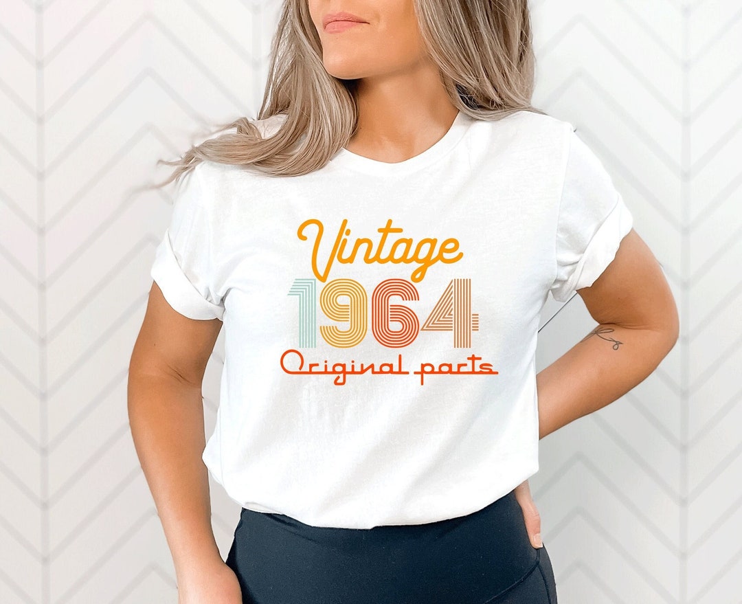 60th Birthday T-Shirt For Women – Vintage 1964 Design, Soft Cotton Blend, Birthday Party Gift Top - View #10
