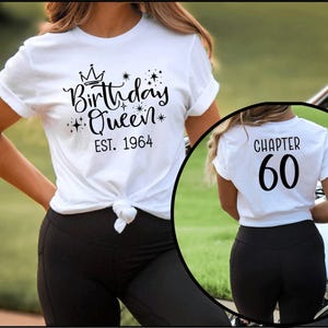 Birthday Queen Shirt, 60th Birthday Shirt, 60th Birthday Gift For Women, 60th Birthday Woman, Custom Birthday Gift For Wife Mom Ladies
