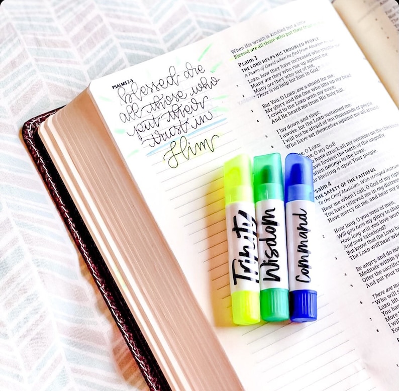 Bible Gel Highlighter Bible Safe Highlighter Bible Friendly Highlighter