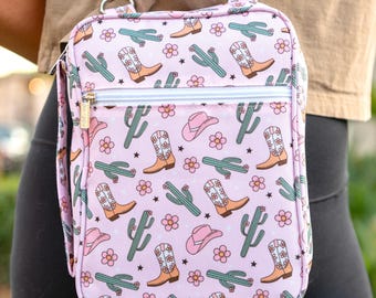 Cowgirl Bible Bag: Crossbody Tote with Adjustable Strap