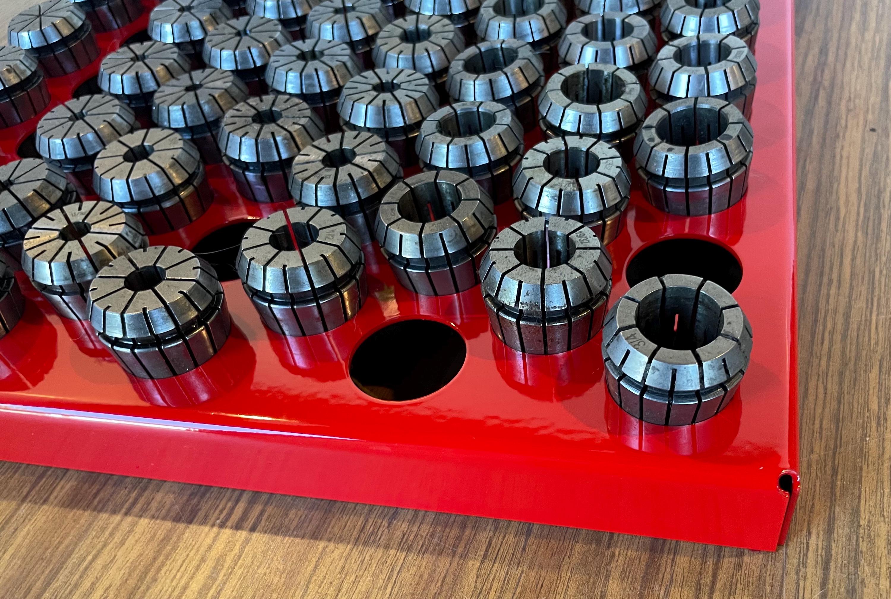 Made in USA 173 Collet Rack Tray ER16 & ER32 Bench Top Drawer Steel ...