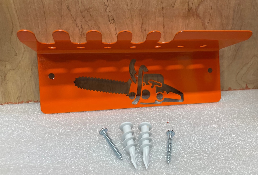 Chainsaw Chain & Tool Rack Hanger Shelf Garage Wall Key Hook USA Stihl