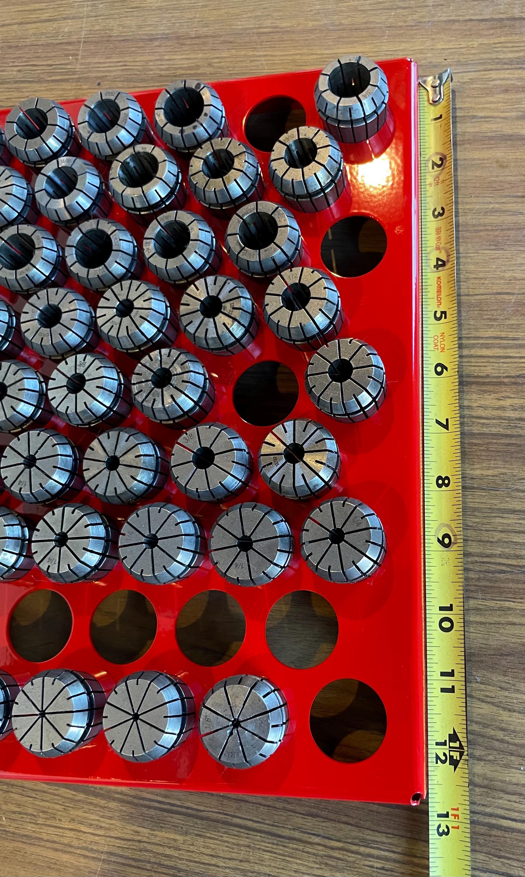 Made in USA 173 Collet Rack Tray ER16 & ER32 Bench Top Drawer Steel ...