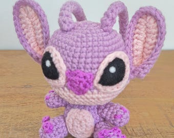 Pink Alien Crochet Plush, Handmade Kawaii Amigurumi Doll, Cute Pastel Creature Gift
