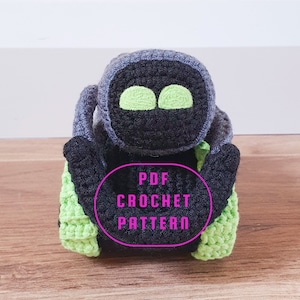 Digital pdf crochet pattern for Vector Robot Plush