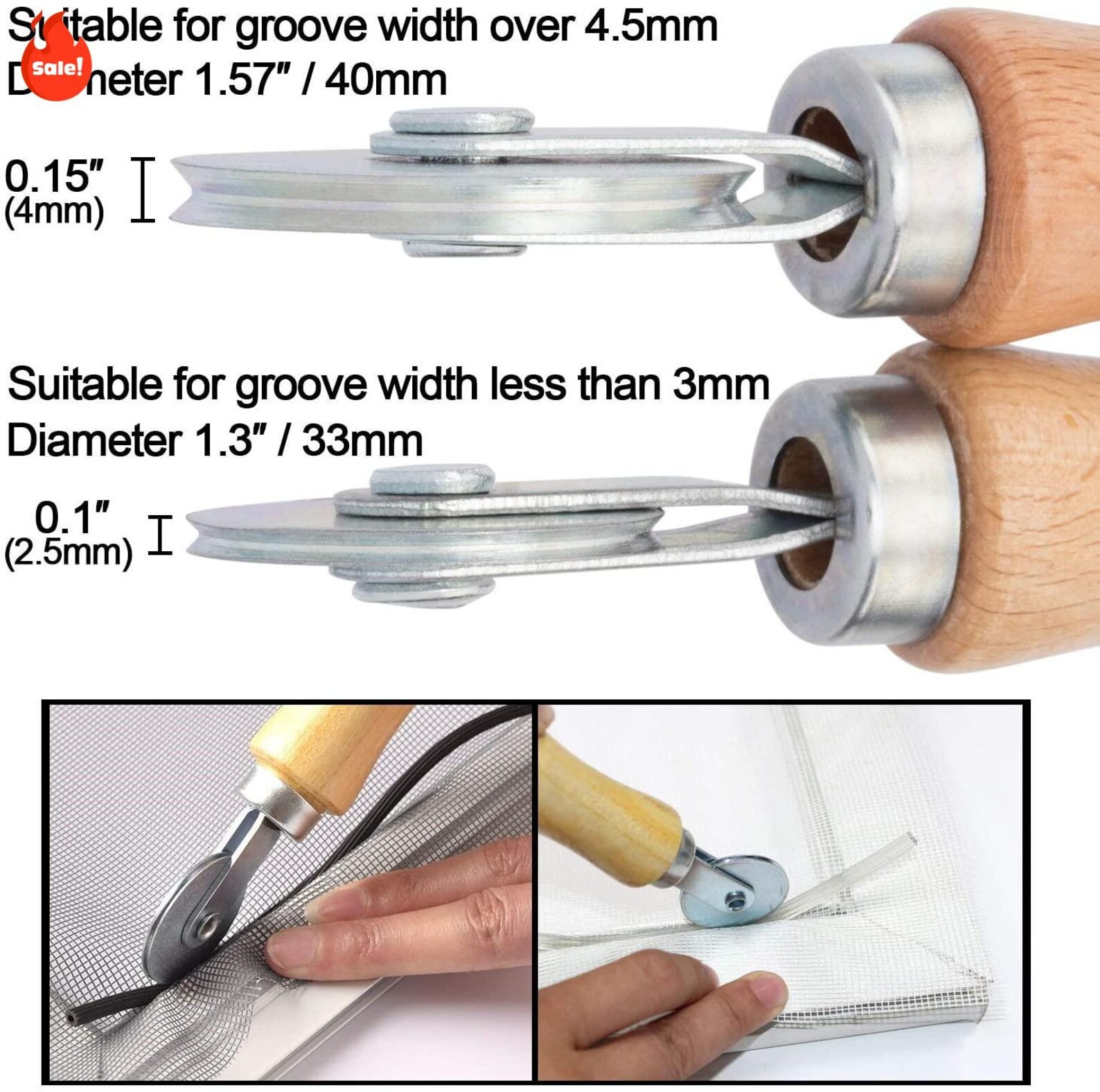2 Pack Screen Rolling Tool P 7505 Screen Spline Roller Tool Etsy