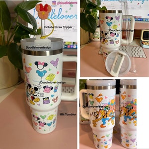 Belle and Beast 40oz Tumbler Beauty & the Beast Customized Tumbler Beast  40oz Tumbler Stanley Dupe Stanley Tu,mbler Stanley Cup 