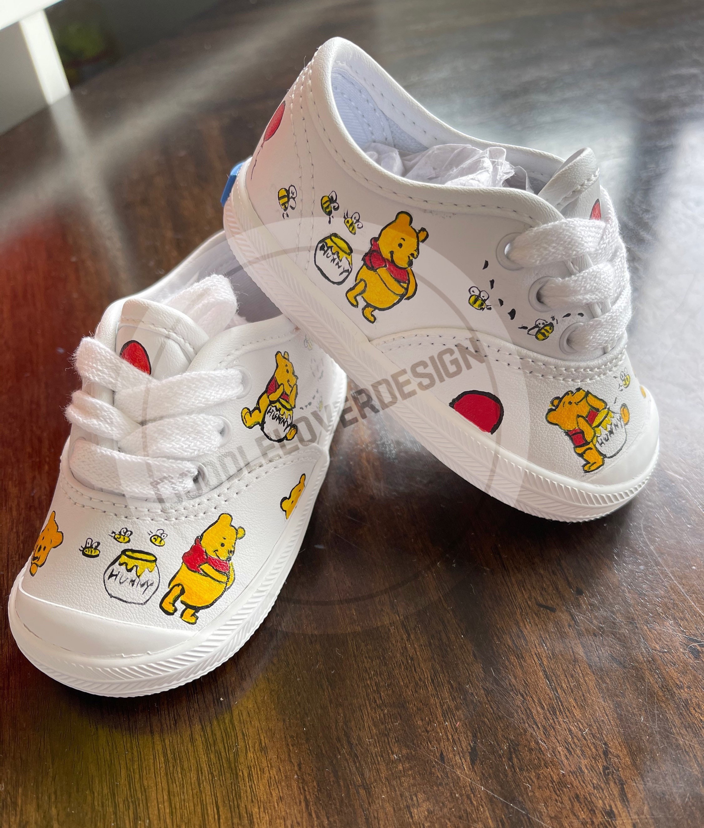 Toddler / / Baby Custom Pooh Bear Inspired Vans Shoes - Etsy