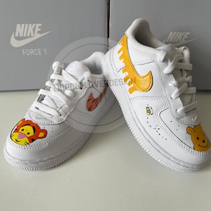 Toddler / Kids / Baby Custom Hunny Bear inspired AF1 Shoes | Custom Winnie AF1 Shoes