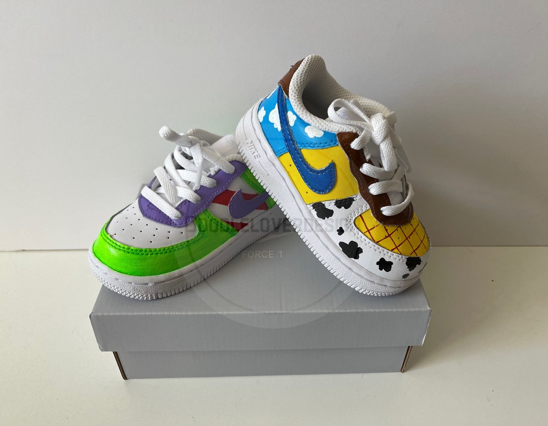 Toddler Kids Baby Custom Buzzh Inspired AF1 Shoes Custom Toy
