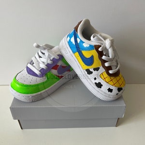 Toddler / Kids / Baby Custom Buzzh inspired AF1 Shoes | Custom Toy AF1 Shoes