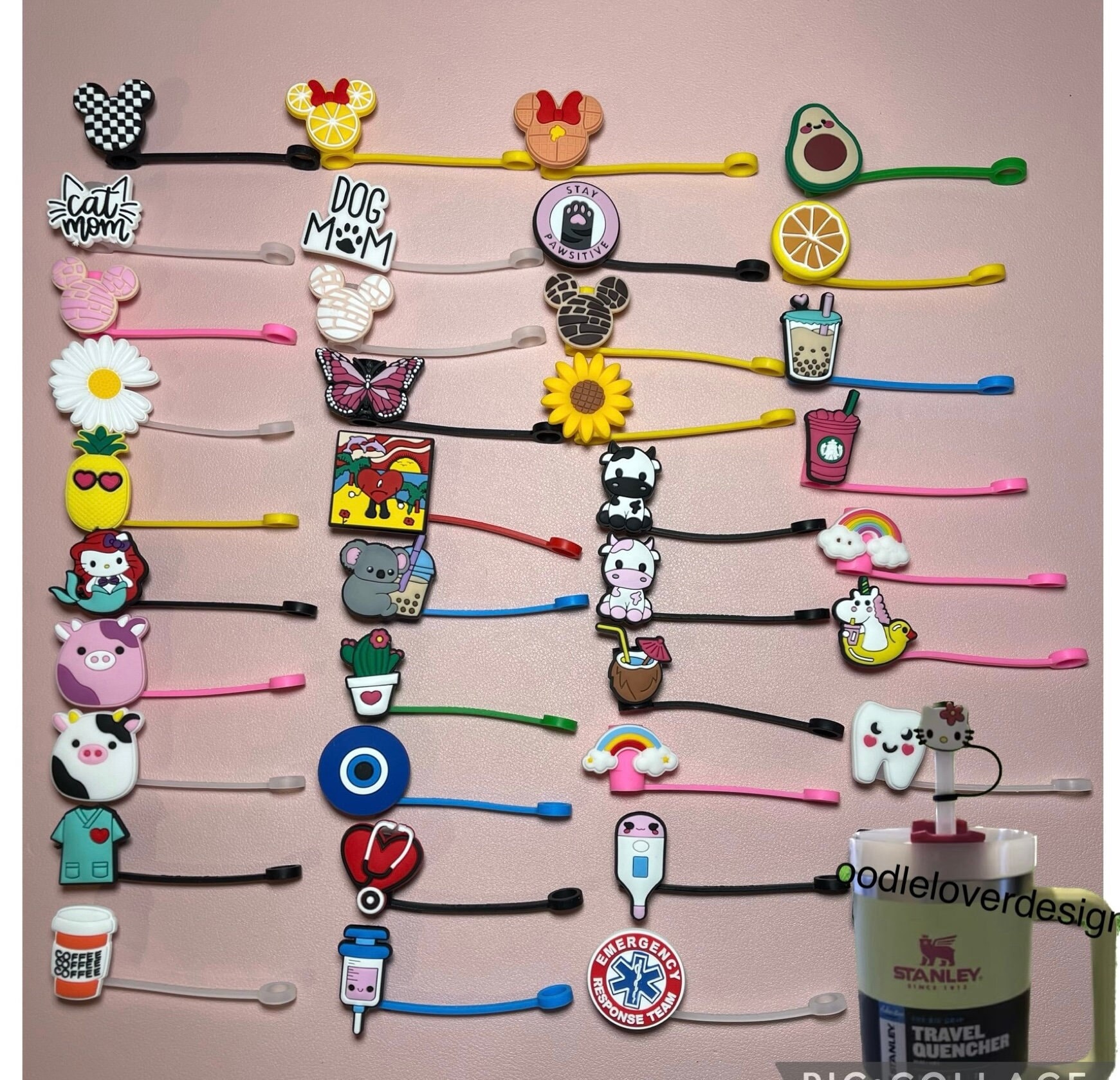 Kitty Straw Topper,topper, Straw Covers, Straw Buddies, Straw Charms, Straw  Cap,fit Stanley Cup 