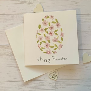 Watercolor Floral Easter Cards with Rhinestones