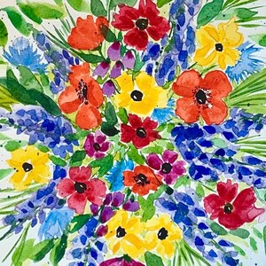 Carte personnalisée 70e anniversaire et jolie étiquette cadeau. Fleurs colorées entourant le nombre 70. Carte d'anniversaire importante. Soixante-dix image 8